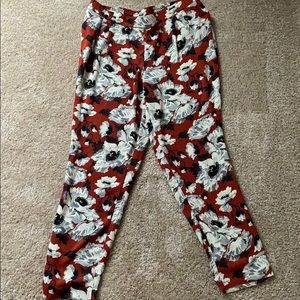 Cynthia Rowley floral print pants